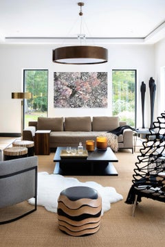 Mitosis 2 Pink & Black Giant Abstract Nature Bio Exploration Acrylic Print