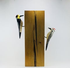 Woodpecker, Contemporary Art, Sustainable Art, Reclaimed Wood