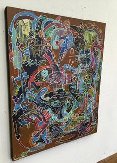 Mystical Dialogues I, Contemporary Art, Abstract Art, 21st Century