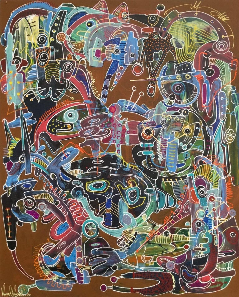 Manuel Miguel Mystical Dialogues I Contemporary Art Abstract