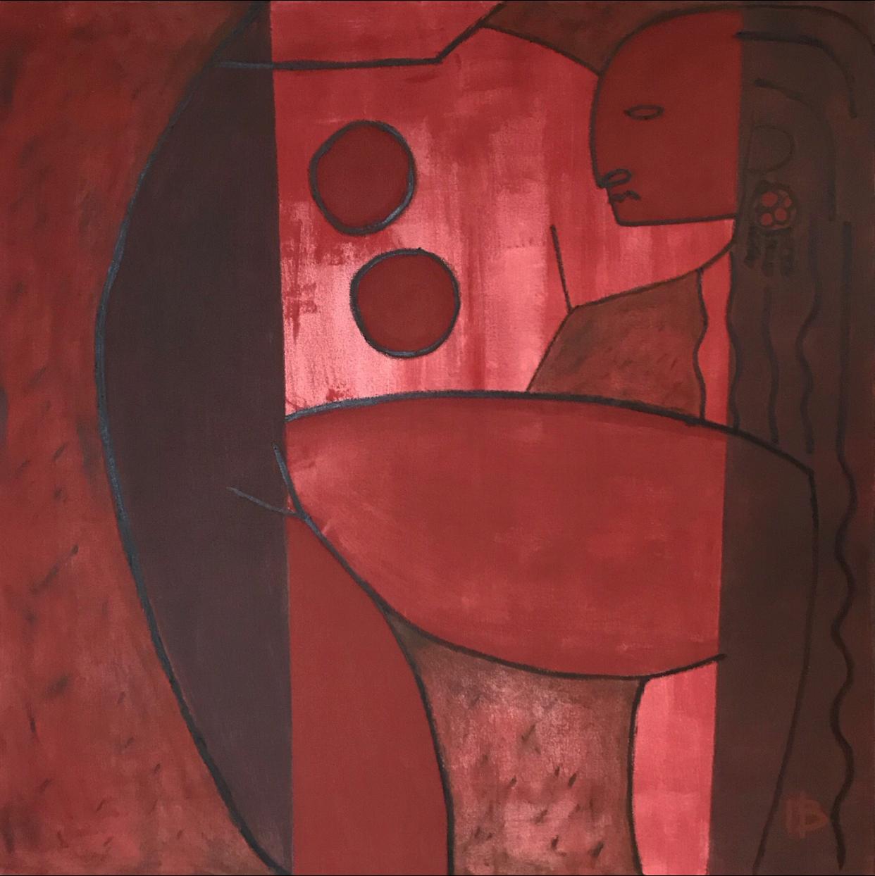 Ivan Barrera Abstract Painting - Mujer de Arcilla, Contemporary Art, Painting, 21st Century