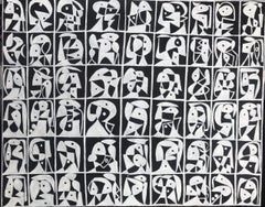 Mosaico Cuerpos Blancos, Contemporary Art, Abstract Painting, 21st Century