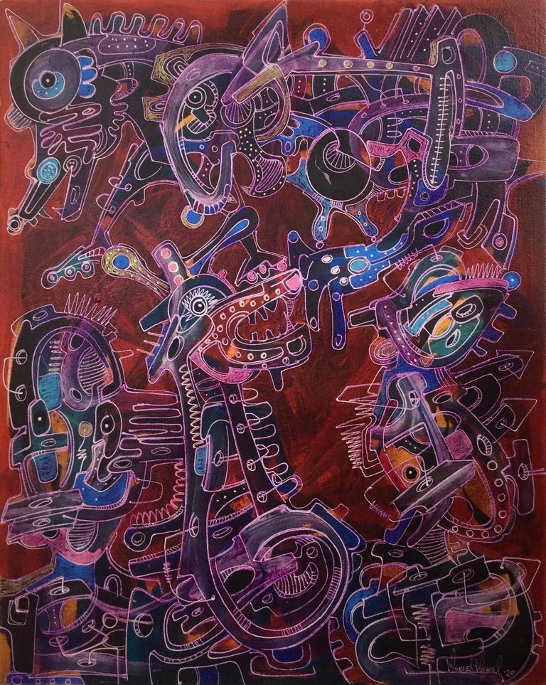 Manuel Miguel Mystical Dialogues Iii Contemporary Art Abstract