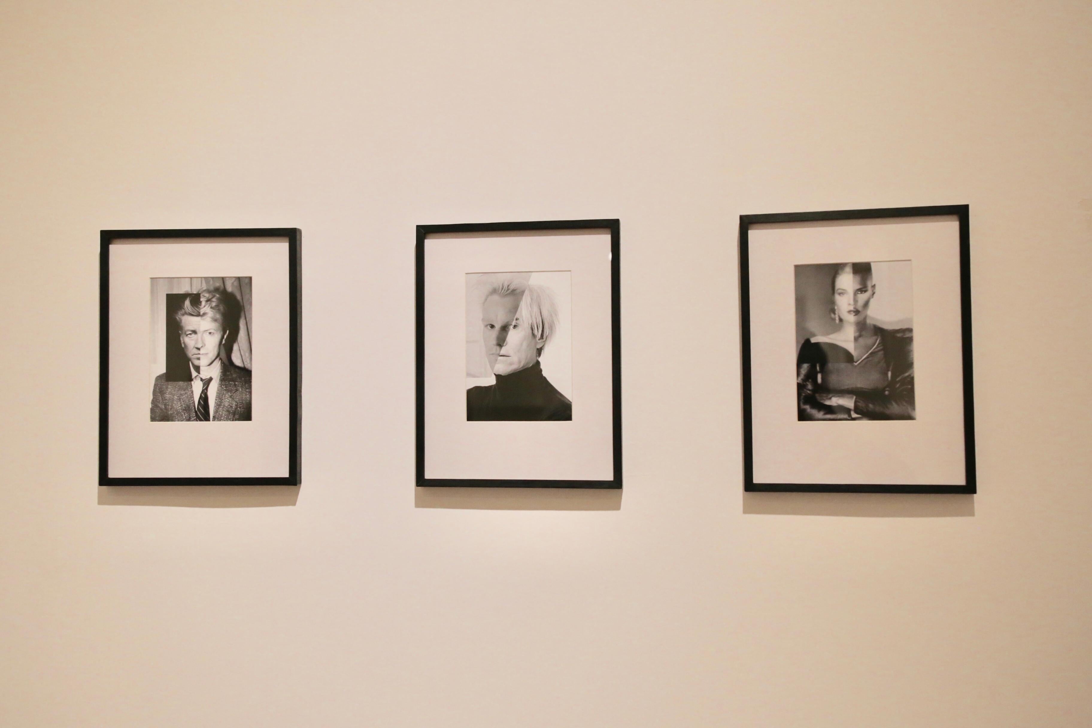 John Kennedy + John Lennon, Contemporary Art, Photography, 21st Century - Black Black and White Photograph by Gisela Faure