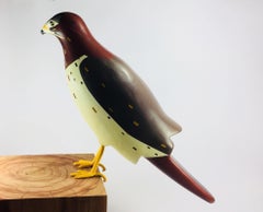 Used Red-tailed Hawk, Contemporary Art, Sustainable Art, Reclaimed Wood  