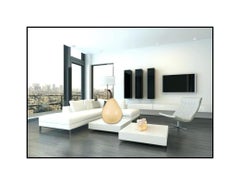 Robert Kuo Large Original Copper Pear Sculpture Signed Modern Food Fruit Artwork