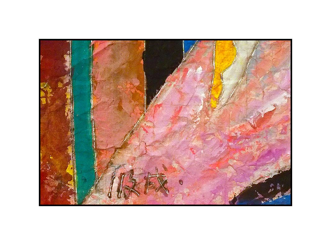 Ji Cheng Original Gouache Painting Large Signed Female Portrait Dance Chinese For Sale 1