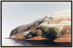 Phil Schirmer Original Egg Tempera Painting On Board Signed Landscape Framed Art