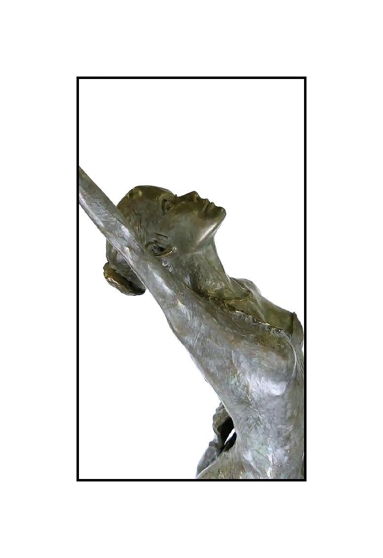 Mario Jason Mario Jason Large Bronze Sculpture Signed Pasion Nocturna