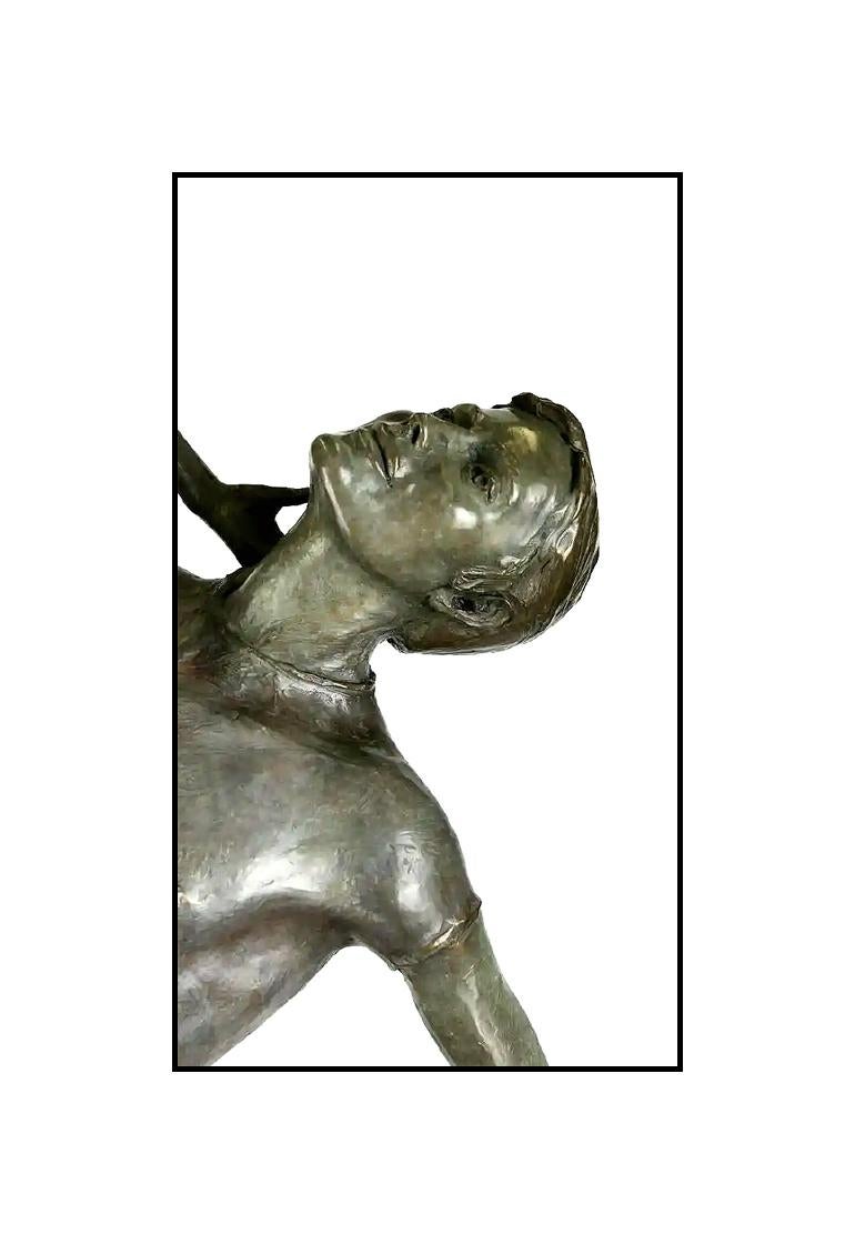 Mario Jason Authentic & Large Original Bronze Sculpture 