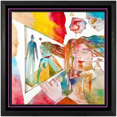 Haul House Original Oil Painting On Board Relief Sculpture Signed Modern Artwork