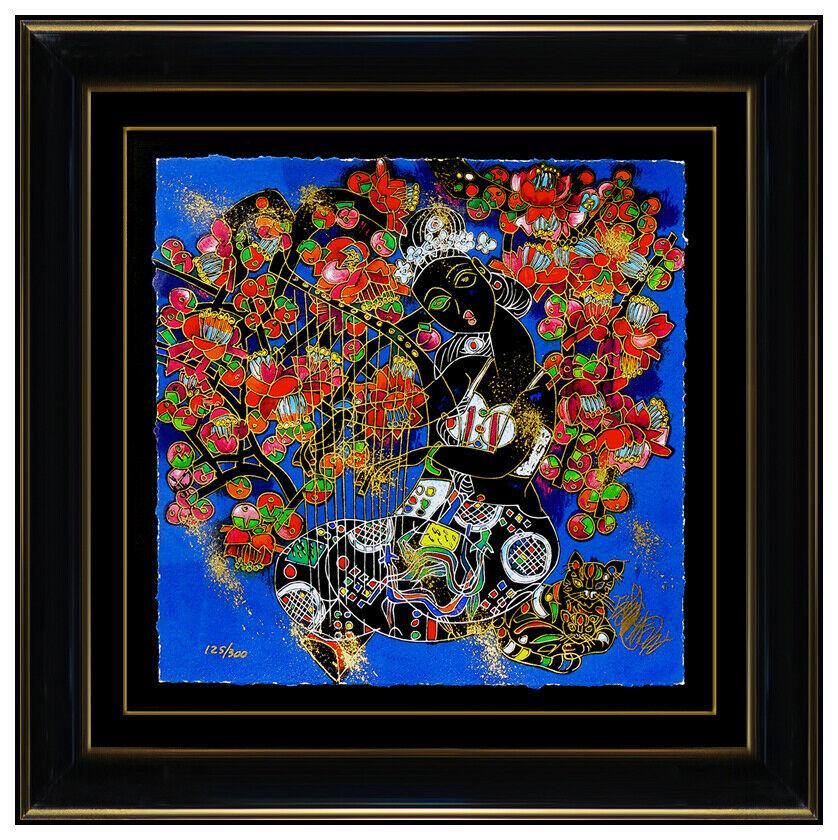 Jiang Tie Feng Song Of The Seasons 4 Color Serigraph Signed Chinese Modern Art - Print by Tiefeng Jiang