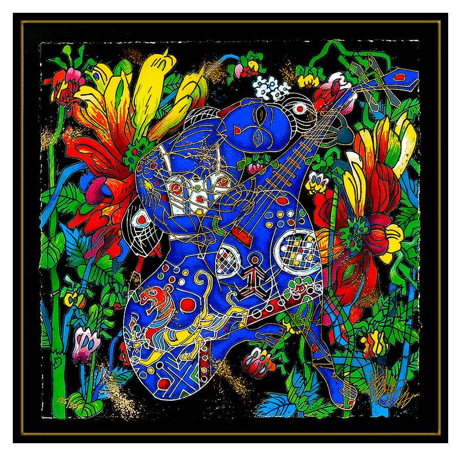 Jiang Tie Feng 4 piece Authentic & Original Color Serigraph Set 