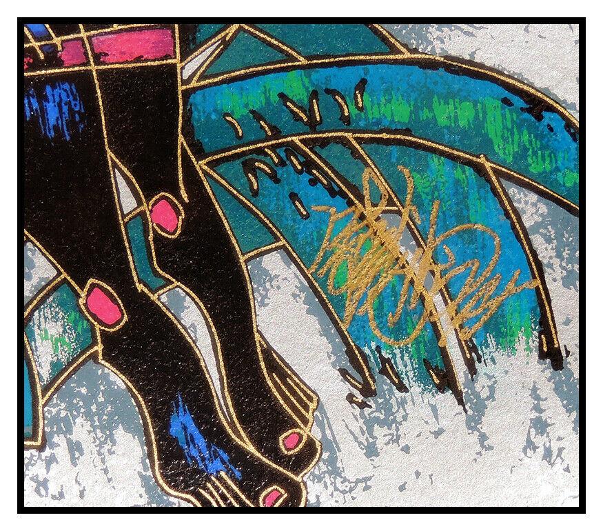 Jiang Tie Feng Song Of The Seasons 4 Color Serigraph Signed Chinese Modern Art For Sale 2
