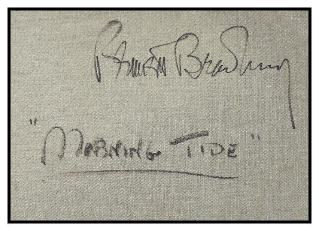 Bennett Bradbury Original Painting Large Oil On Canvas Signed Seascape Artwork 1