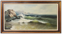 Eugene Garin Original Transparent Wave Painting Oil On Canvas Large Seascape Art