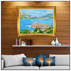 Renee Theobald Original Oil Painting On Canvas Signed Large Seascape Framed Art