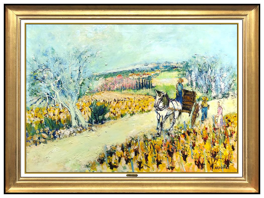 Yolande Ardissone Authentic & Large Original Oil Painting on Canvas, Professionally Custom Framed and listed with the Submit Best Offer option

Accepting Offers Now: The item up for sale is a spectacular Oil Painting on Canvas by Legendary