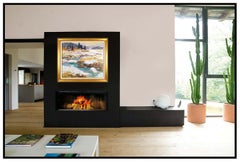 Dale Ratcliff Large Original Oil Painting On Boardd Signed Maine Landscape Art