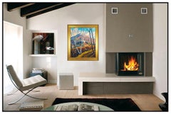 Eric Tobin Large Original Painting Oil On Canvas Signed Vermont Landscape Art