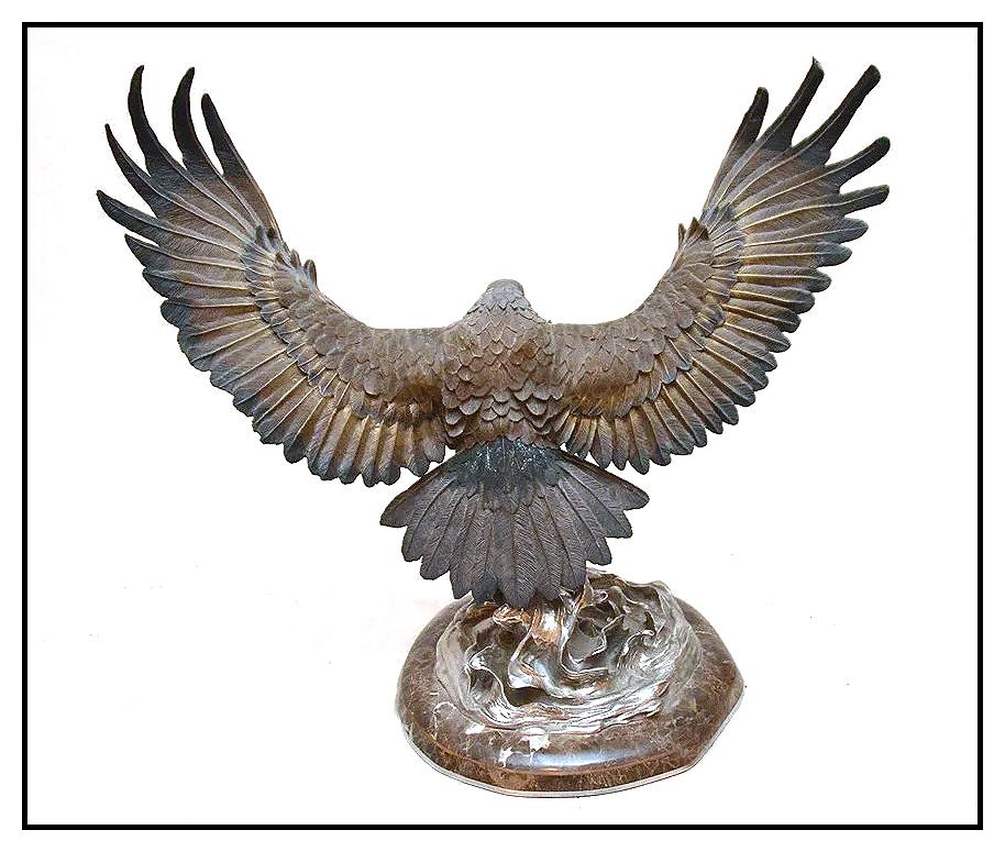 Chester Fields Authentic & Large Scale Bronze Sculpture, 