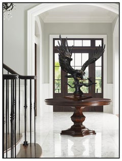 Chester Fields Building For The Future Bald Eagle Large Scale Bronze Sculpture