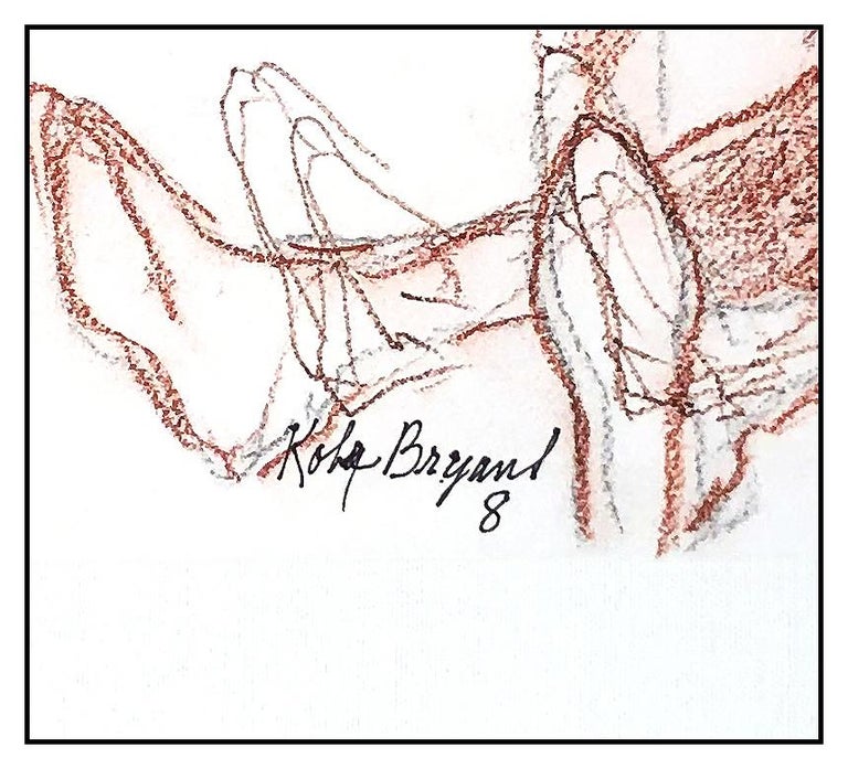 LeRoy Neiman LeRoy Neiman Pastel Drawing Kobe Bryant