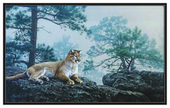 Daniel Dan Smith Original Oil Painting On Board Animal Wildlife Signed Artwork