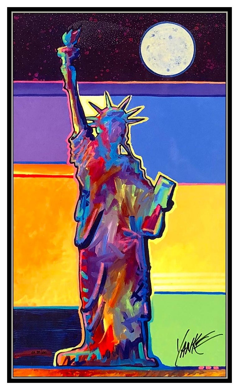 Tim Yanke - Tim Yanke Miss America Statue Liberty Digital Multiple Signed Framed Artwork SBO at