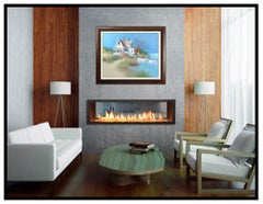 Albert Swayhoover Large Oil Painting On Canvas Original Signed Landscape Artwork