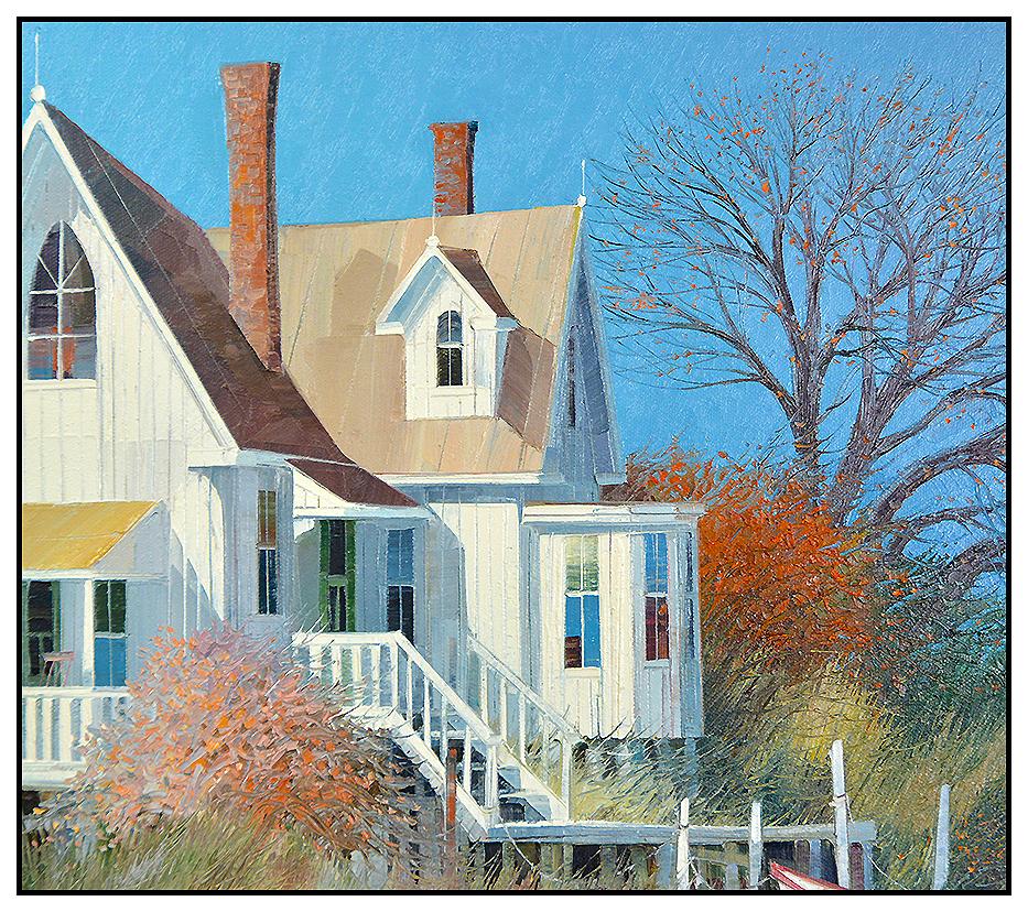 Albert Swayhoover Large Oil Painting On Canvas Original Signed Landscape Artwork For Sale 1