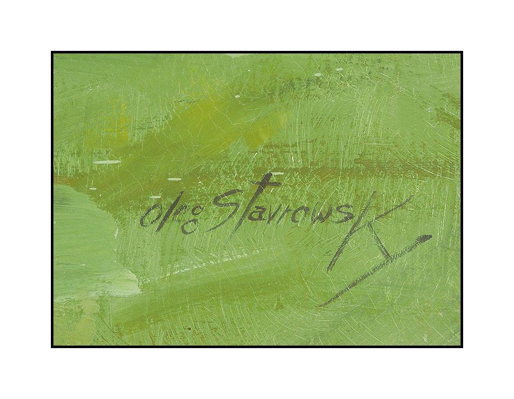 Oleg Stavrowsky Large and Authentic Oil Painting On Canvas, Professionally Custom Framed in its Vintage Moulding and listed with the Submit Best Offer option  

Accepting Offers Now: The item up for sale is a spectacular and bold 36