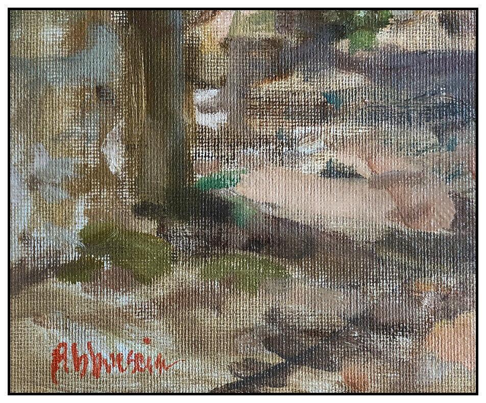 Joe Abbrescia Original Oil Painting On Canvas Board Signed Western Horse Artwork For Sale 2
