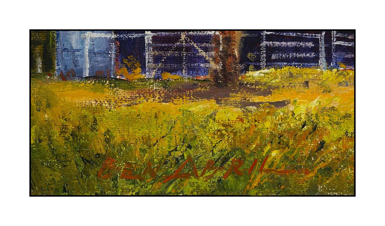 Ben Abril Original Oil Painting On Canvas Landscape Signed Large Framed Artwork 4