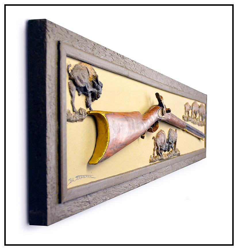 Bill Freeman Authentic & Original Wall Relief Sculpture, Professionally Custom Framed and listed with the Submit Best Offer option

Accepting Offers Now: The item up for sale is a spectacular and bold sculpture by renowned realism Artist, Bill