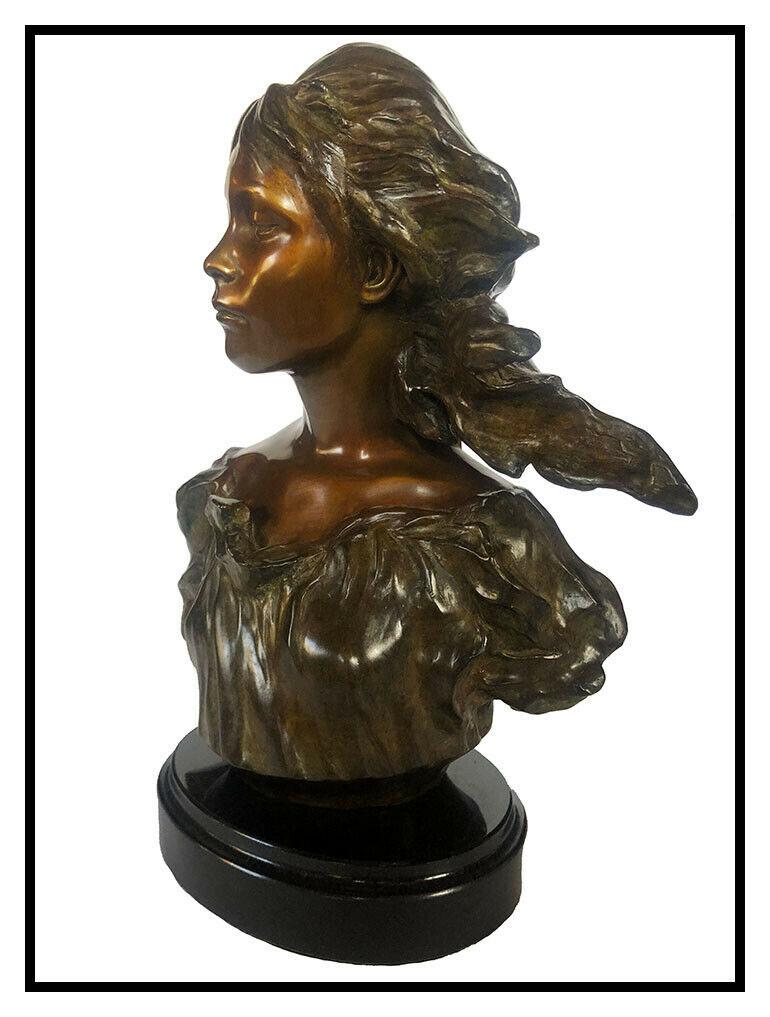 Frederick Hart Poetry Bronze Sculpture Signed Female Torso The Muses Bust Art For Sale 2