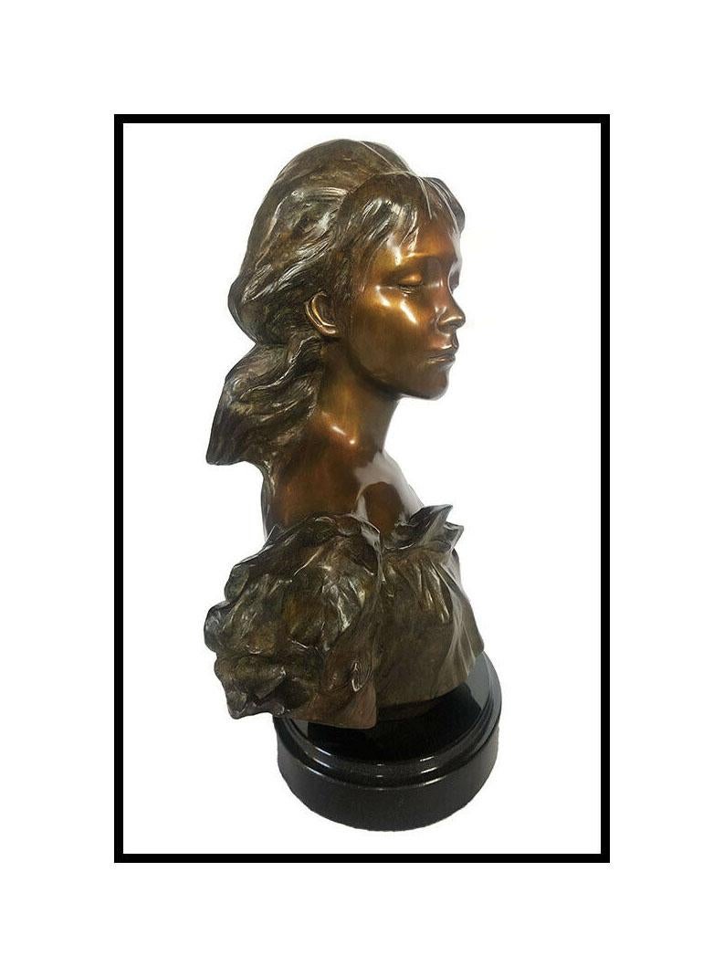 Frederick Hart Poetry Bronze Sculpture Signed Female Torso The Muses Bust Art For Sale 3