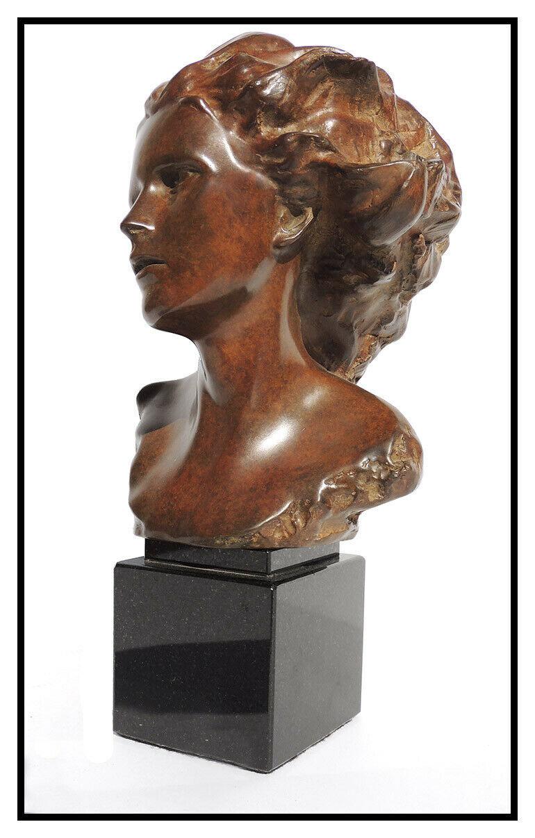 Frederick Hart Awakenings Suite Female Male Bust Bronze Sculpture Signed Artwork For Sale 3