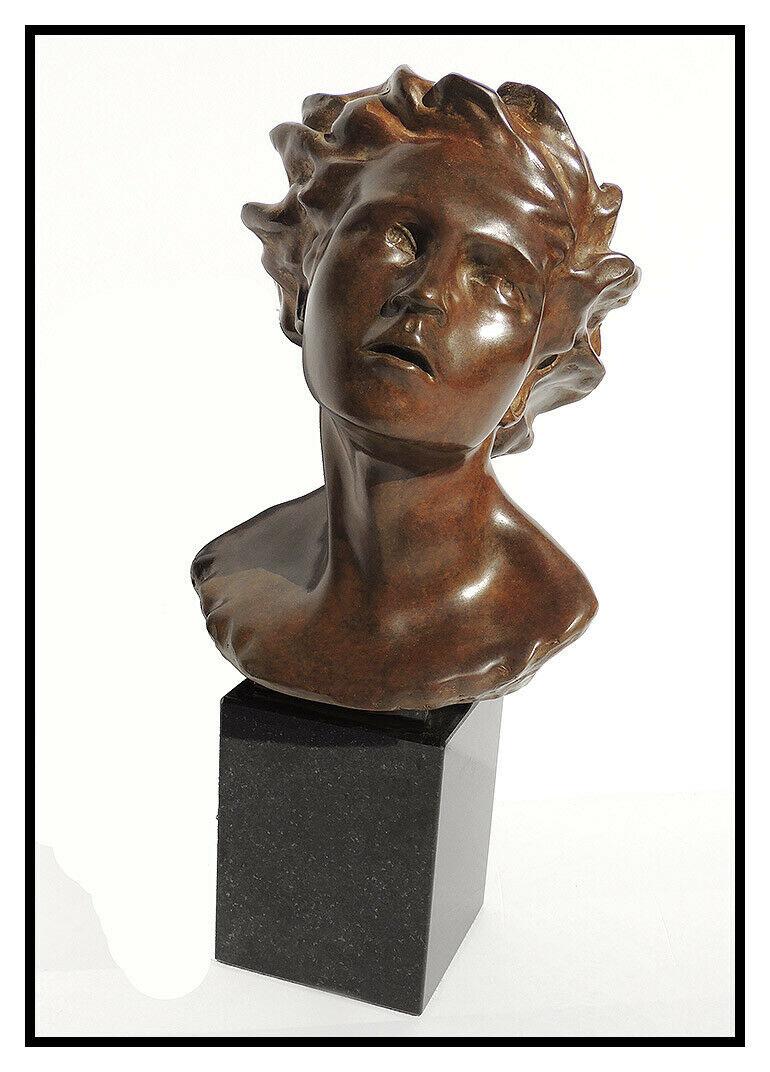 Frederick Hart Awakenings Suite Female Male Bust Bronze Sculpture Signed Artwork For Sale 5