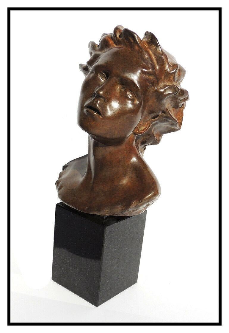 Frederick Hart Awakenings Suite Female Male Bust Bronze Sculpture Signed Artwork For Sale 6