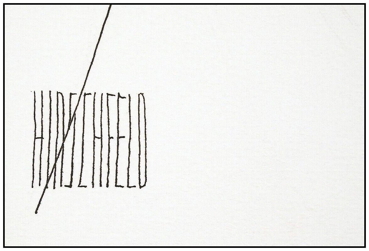 Al Hirschfeld, dessin original à l'encre signé à la main, portrait d'art de Vladimir Horowitz - Moderne Art par Albert Al Hirschfeld