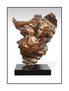 Frederick Hart Large Bronze Sculpture Ex Nihilo Male Full Round Signed Artwork