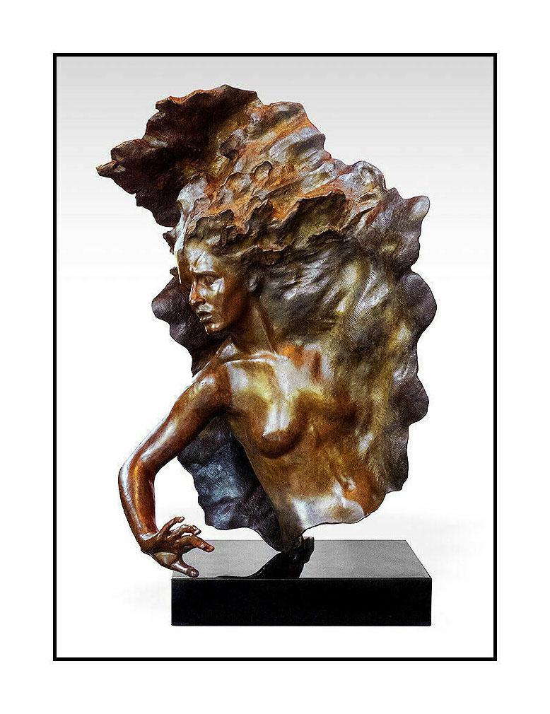 FREDERICK HART Ex Nihilo COMPLETE SET of 8 Large FULL SCALE Bronze Sculpture Art - Gold Figurative Sculpture by Frederick Hart