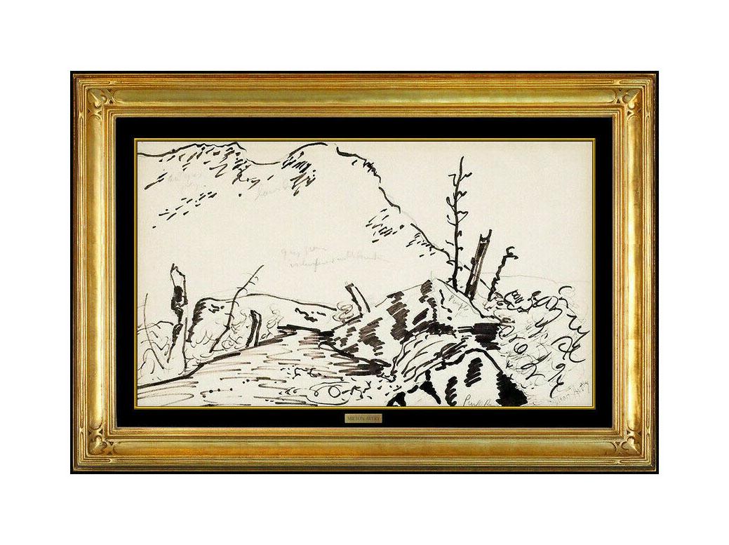 Milton Avery Authentic & Vintage Original Ink Drawing, Professionally Custom Framed and listed with the Submit Best Offer option

Accepting Offers Now: The item up for sale is a spectacular Ink and Graphite Drawing, by Milton Avery, that was