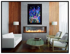 Melanie Taylor Kent Large Color Serigraph Hand Signed Batman Gotham City Artwork