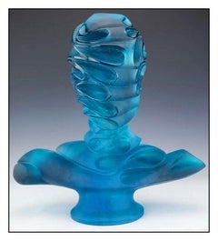 Jean Faucheur - Jean Faucheur Original Daum Pate De Verre Masque Signed Contemporary Large Art Jean Faucheur Original Daum Pate De Verre Masque Signed Contemporary Large Art