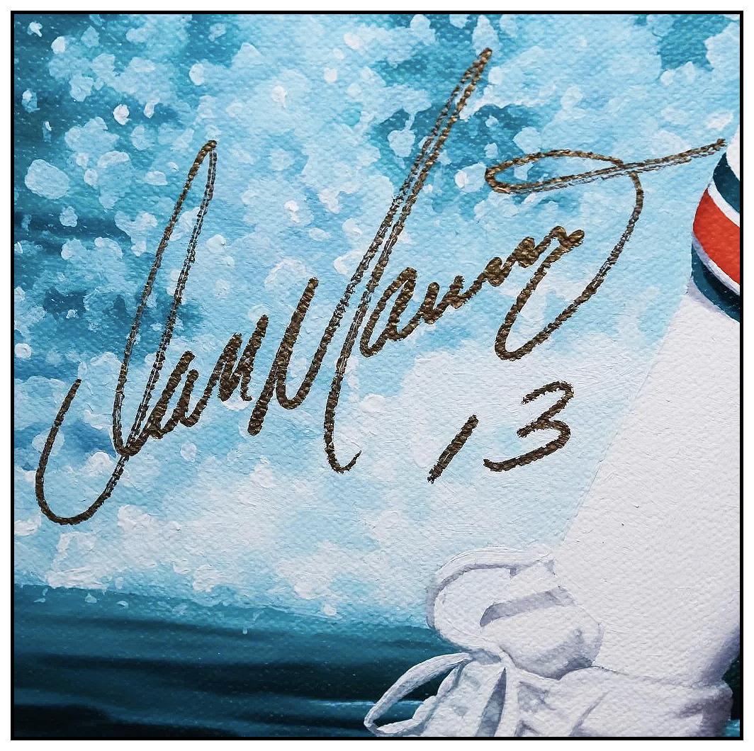 Danny Day Original Oil Painting On Canvas Large Signed Dan Marino Football Art For Sale 1