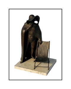 HARRY MARINSKY Original BRONZE SCULPTURE Authentic Nude Female Signed Artwork