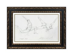 Richard MacDonald Cirque Du Soleil Original Drawing Bronze Sculpture Signed Art