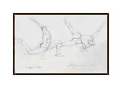 Richard MacDonald Cirque Du Soleil Original Drawing Bronze Sculpture Signed Art